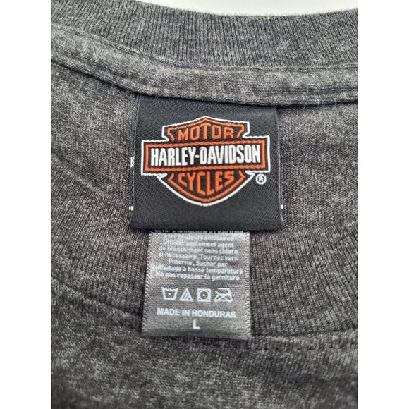 Harley Davidson Motorcycles Men's LG Grabbing Life T-Shirt New Port Richey FL - Picture 7 of 8